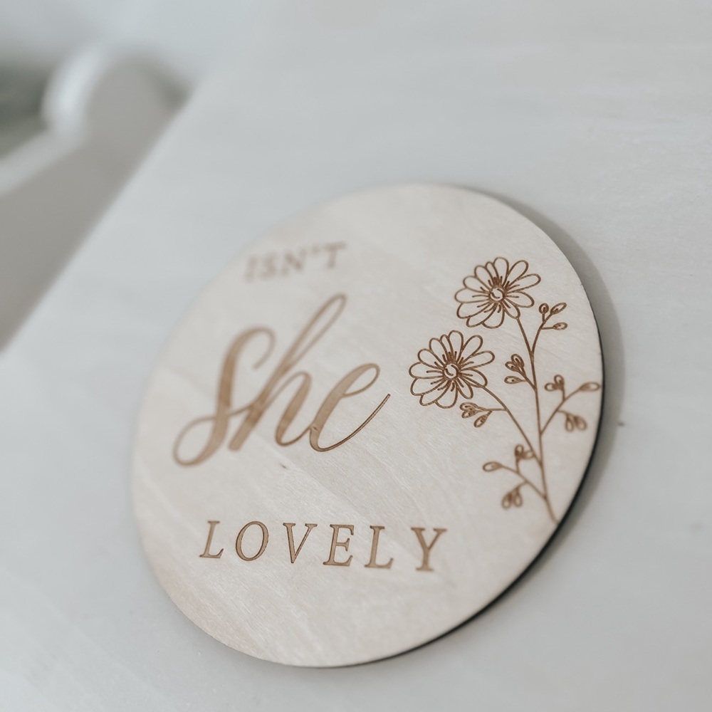 Gender Reveal Wooden Plaque